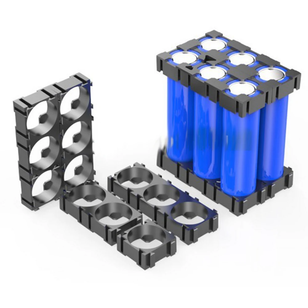 100pcs 18650 Battery Holder Storage Box Bracket Li-ion Cell Holder Cylindrical Safety Anti Vibration Plastic Case