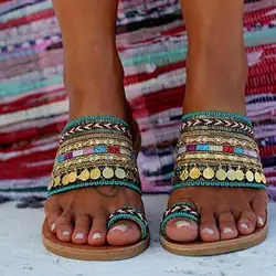 Women Artisanal Sandals Flip-Flops Handmade Greek Style Boho Flip Flop Sandals Streetwear Fashion Shoes Women Chaussures Femme