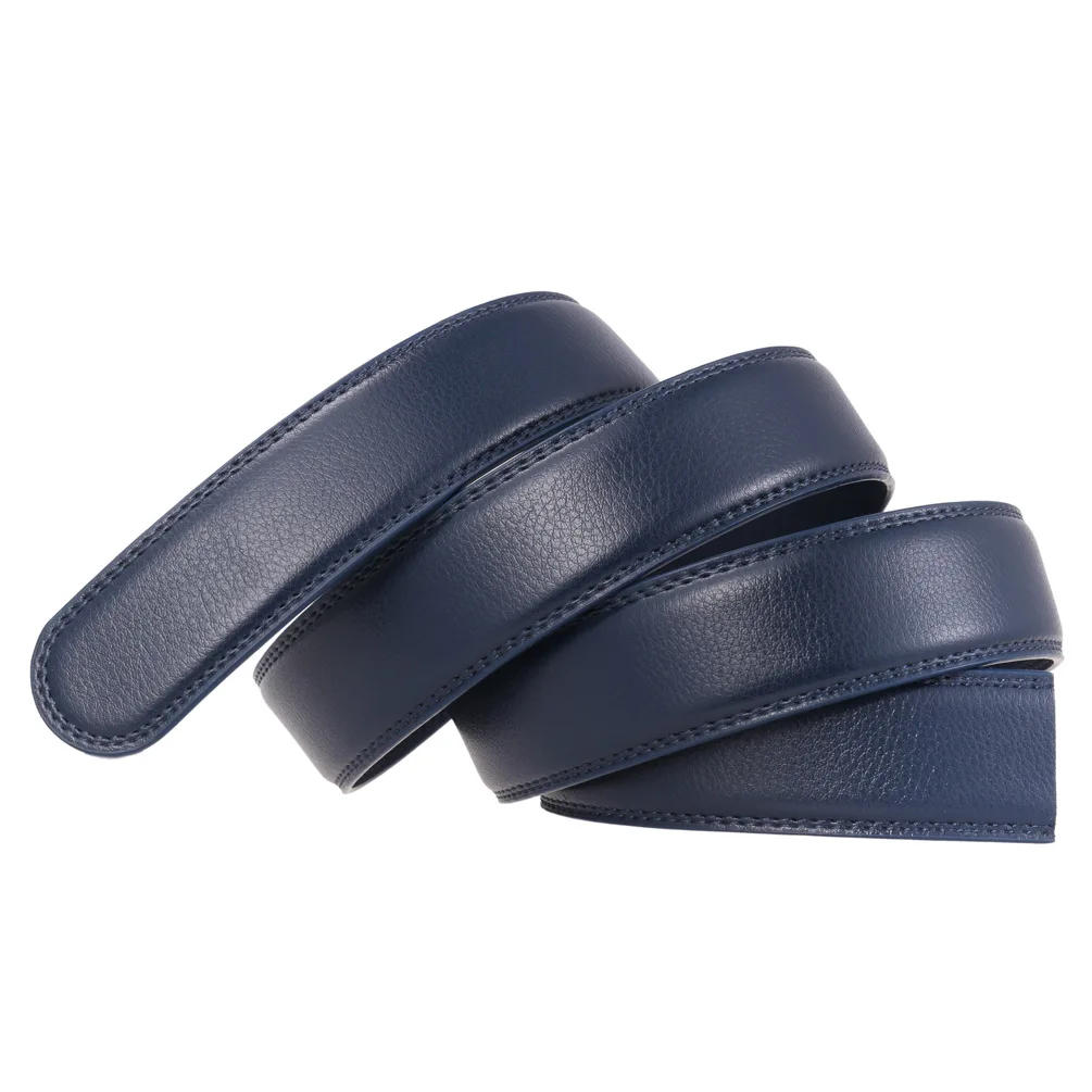 3.5cm Width Durable Without Buckle Replacement Waistband Classic Waistband Genuine Leather Belt Non-porous Girdle