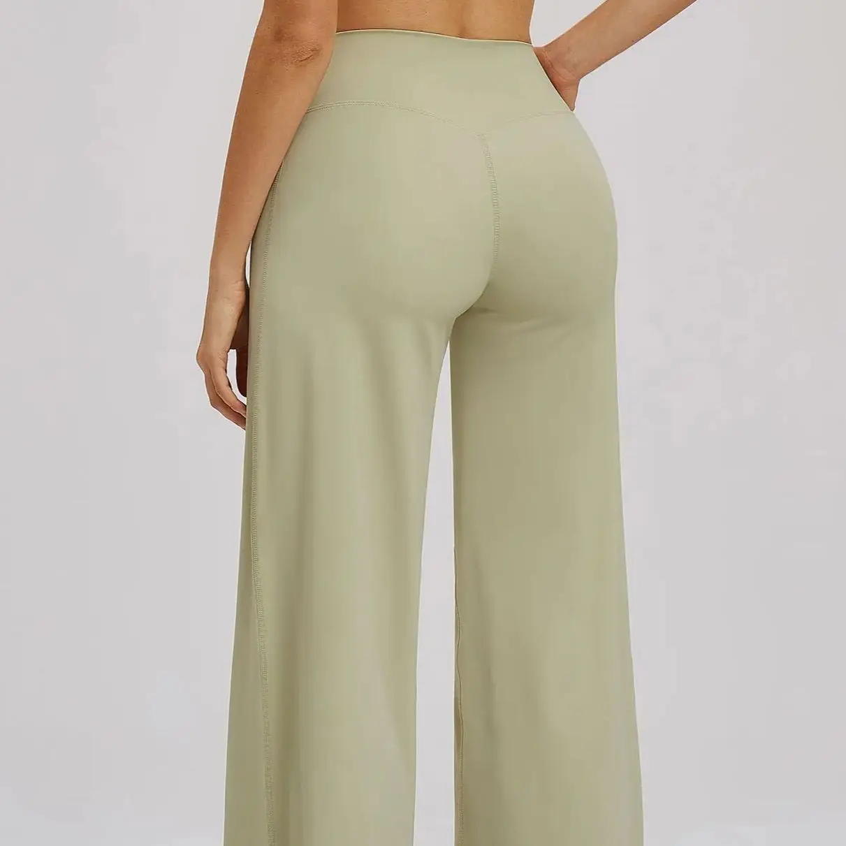 Ningyu Casual wide Leg Pants Yoga Pants Women Crossed waist Loose Pants for Outdoor Workout Running and Sports Wide Leg Pants 3