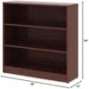 Mahogany Laminate Bookcase, 36" x 36" x 12" 3