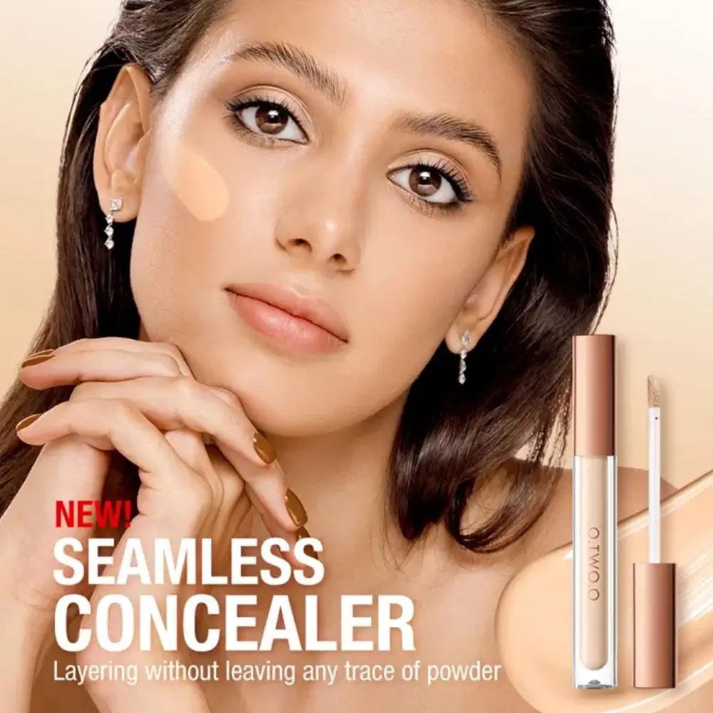 

Natural Concealer Full Coverage Matte Smooth Conceal Scar Acne Circles 4 Dark Tint Shade Skin Face Makeup Colors L8Q5
