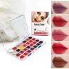 28 Colors All-In-One Lip Gloss Lipstick Waterproof Sweatproof Blush Eyeshadow Longlasting Professional Lipsticks Palette Makeups 1