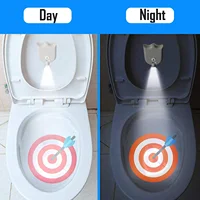 Motion Sensor LED Backlight Toilet Projection Lamp Creative Toilet Mini Night Lamp Toilet Bowl Seat Sensor Lighting Lamp 2