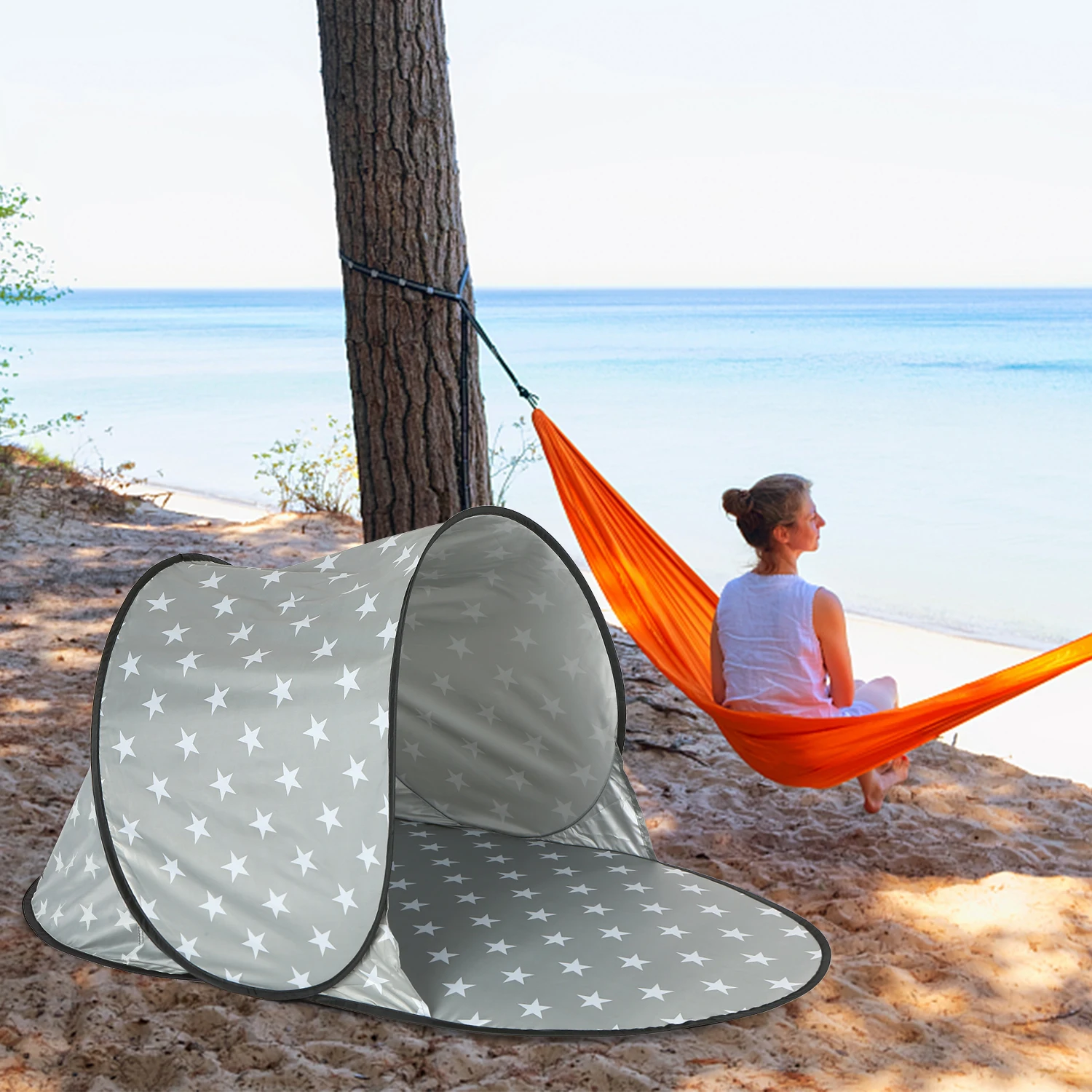 Summer Sun-proof Beach Tent Outdoor Camping Picnic Portable Folding Anti-ultraviolet Outdoor Products