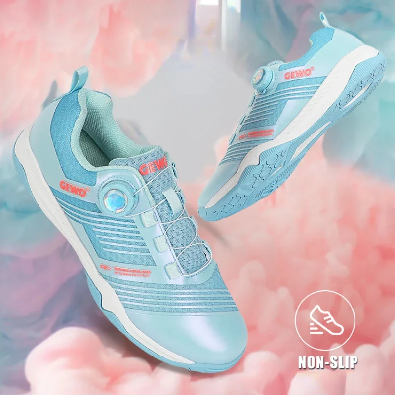 GEWO table tennis Shoes Breathable High Elastic Sports sneakers ping pong boots xn10