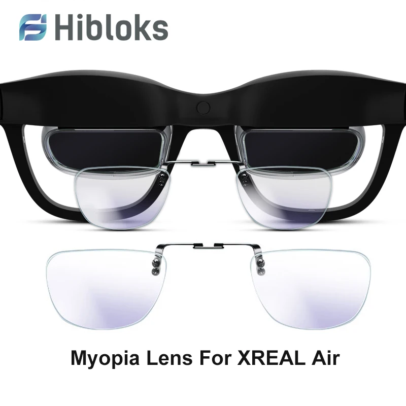 Hibloks Per Xreal Nreal Air Miopia Lenti Ar Occhiali Lente Anti-Luce Blu Grado Su Misura Per Xreal Nreal Air Accessories