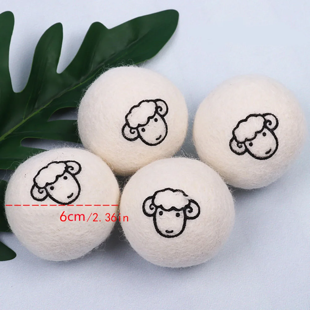 Laundry Ball 3Pcs Antistatic Anti-Winding Wool Household Drying Ball Reusable 6Cm