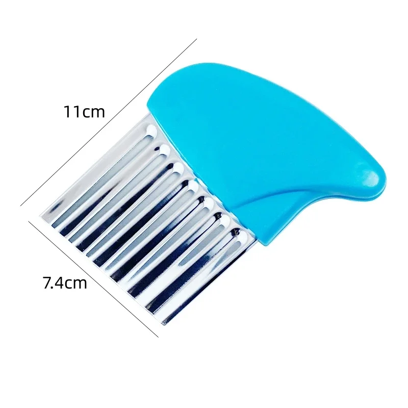 Potato Cutter Chip French Fry Maker Stainless Steel Wavy Knife French Fries Chopper kitchen Knife Chopper Fry Maker Tools potato cutter
