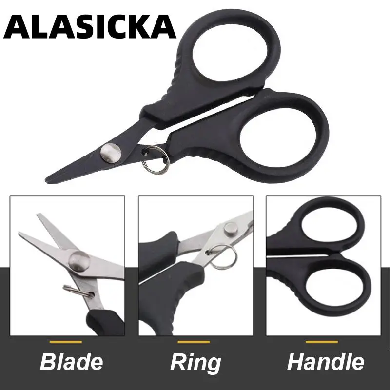Stainless Steel Fishing Plier Scissors Braid Stainless Steel Braid