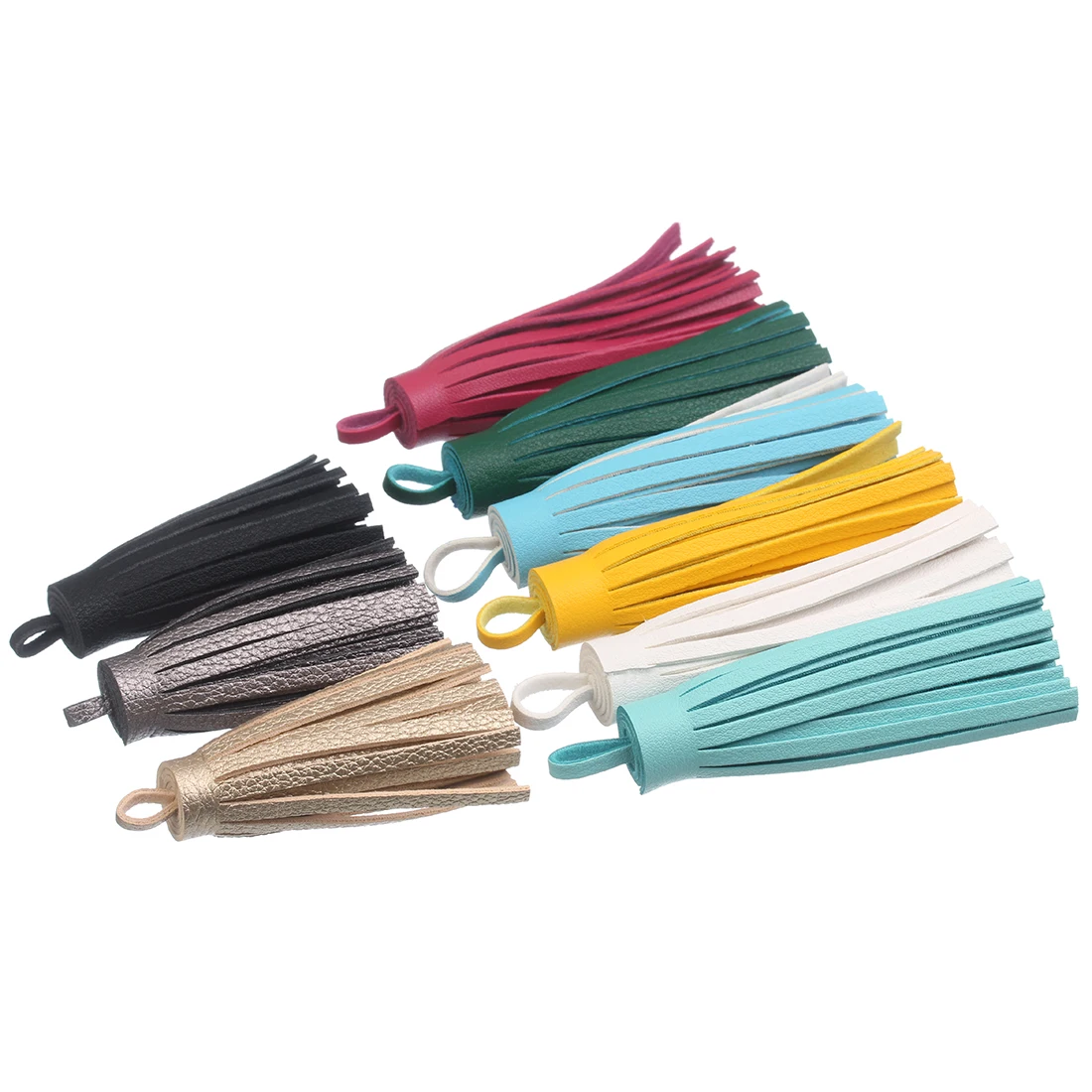 Tassel Fringe Lace Ribbon 5pcs/lot White Black Faux Leather Bag Clothes Handbag Decoration Trims DIY Handiraft Accessories