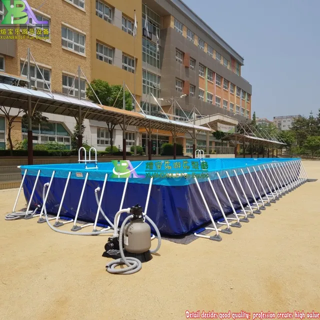 Summer Metal Frame Swimming Pool Large Set Custom Steel Frame Pool For Holiday 2