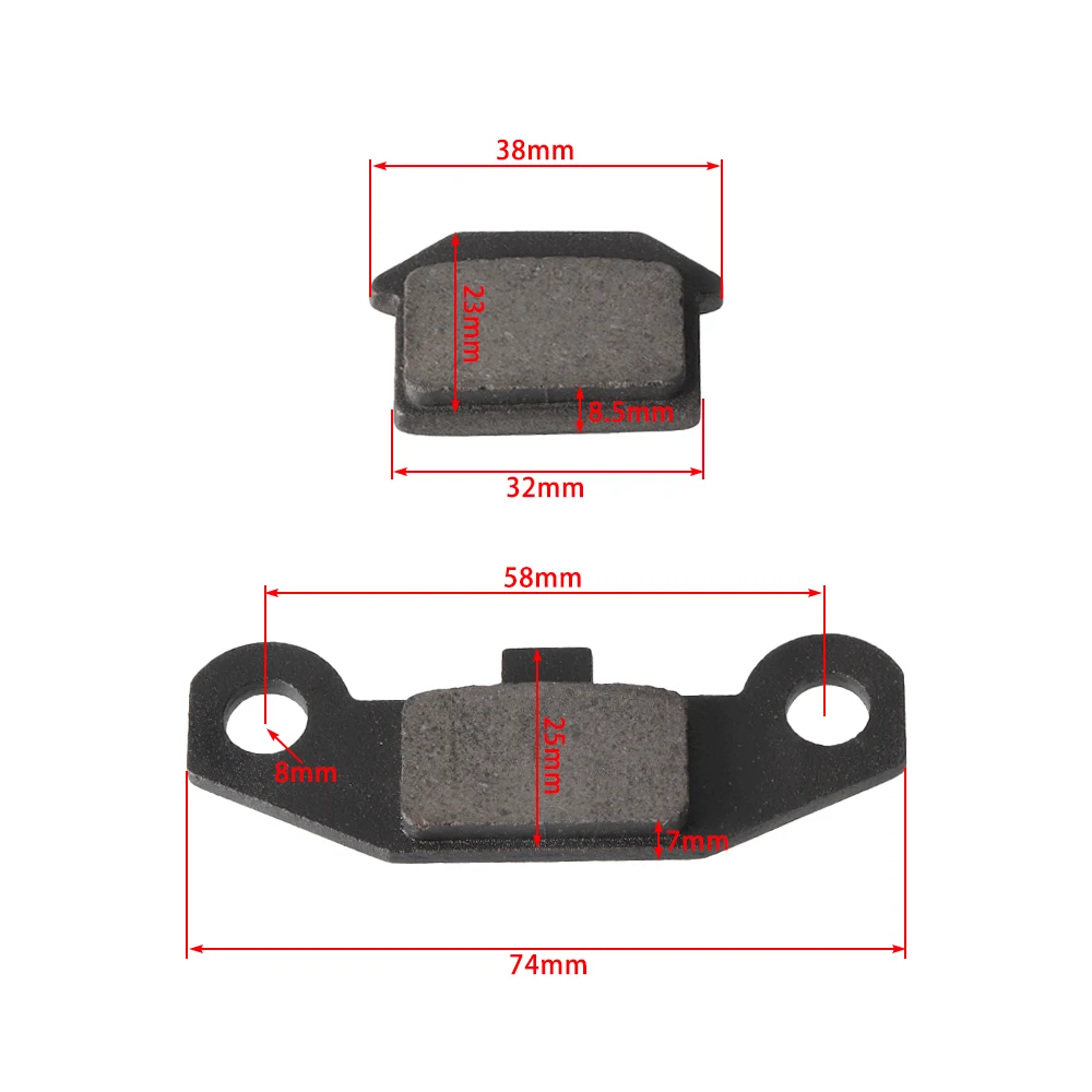 Motorrad Bremsbeläge Für Die Meisten Chinesischen 50cc 70cc 110cc 125cc 150-250cc ATV Buggy Quad Go Kart Vorne Hinten hydraulische Bremssattel – Detail 4