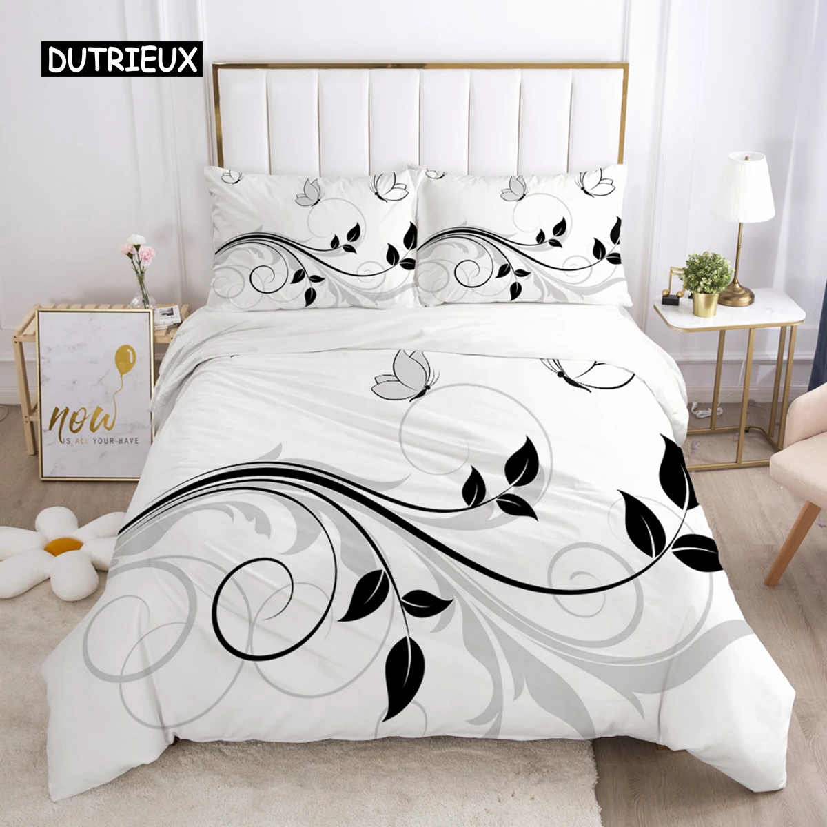 Bedding Set Duvet Cover Pillowcases Comforter/Quilt/Blanket Cover Luxury 3D HD Quality Printed Reactive Queen Single Leaf Bedding Set Duvet Cover Pillowcases Comforter/Quilt/Blanket Cover Luxury 3D HD Quality Printed Reactive Queen Single Leaf
