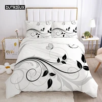 Bedding Set Duvet Cover Pillowcases Comforter/Quilt/Blanket Cover Luxury 3D HD Quality Printed Reactive Queen Single Leaf