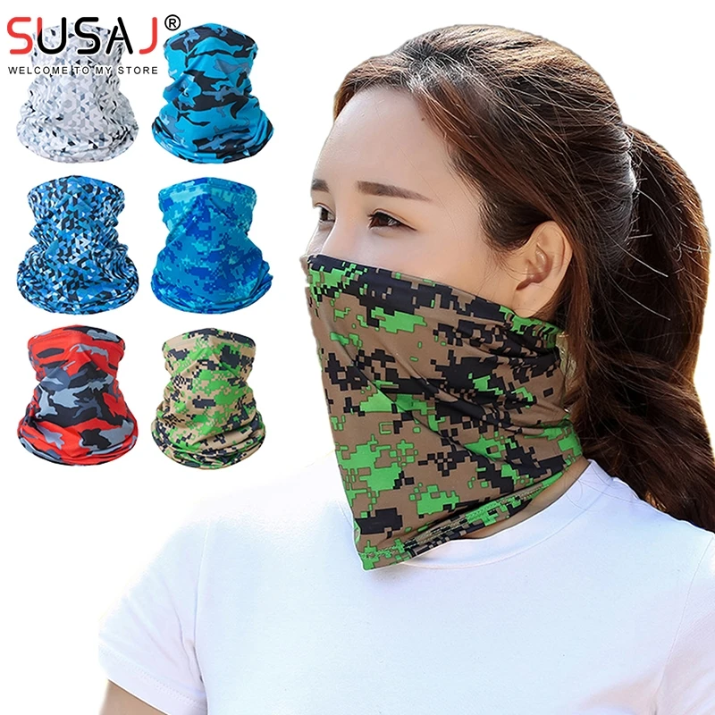 

Outdoor UV Protection Bandana Scarf Neck Warmer Multifunctional Fishing Hiking Cycling Face Head Wrap Cover Bandana Headband Cap