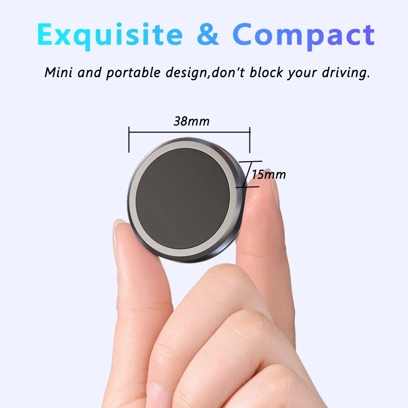 Sleek Magnetic Car Phone Holder with 360° Rotation Capability