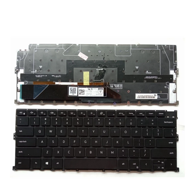 Nuova Tastiera Usa/Ru Per Laptop Dell Xps 13 9300 13-9300 Con Retroilluminazione