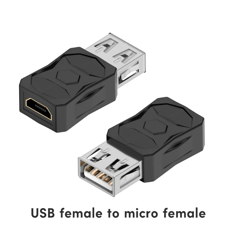 Universal USB to Micro & Mini USB Adapter Converter - High-Speed 480Mbps