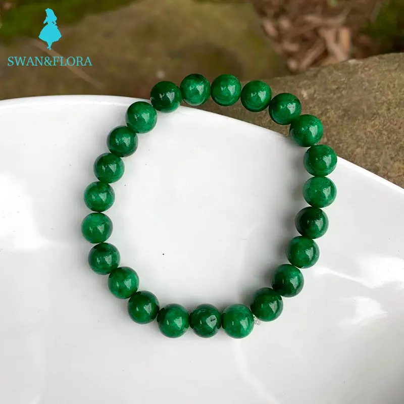 

Natural Burma Jade Bracelet for women Myanmar Jadeite Green Real ACCESSORI GIFT BEAD DROPSHIP JEWELRI FASHION
