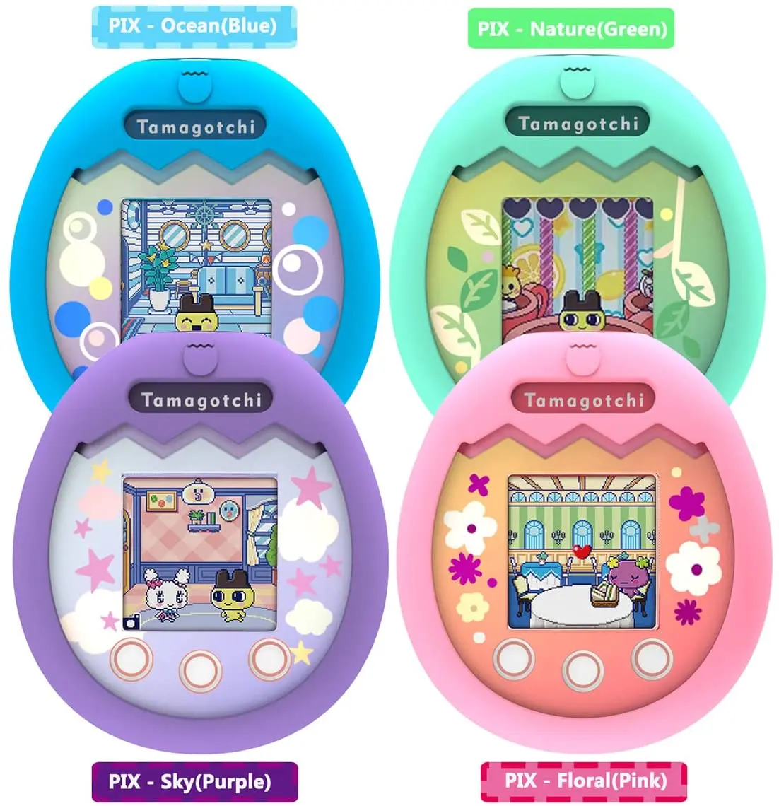 Tamagotchi Pix - Sky (Purple) Electronic Pet