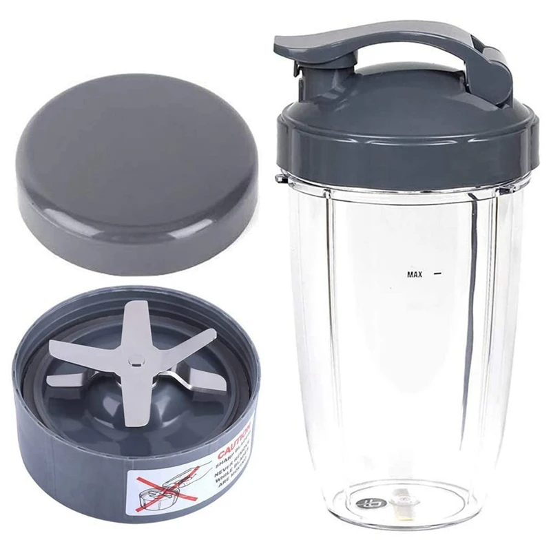 Kit Di Accessori Per Compatibile Per Parte Di Ricambio Nutrilead, Coperchi E Lama E Tazze Da 24 Once Per Nutribullet Pro 600W/900W