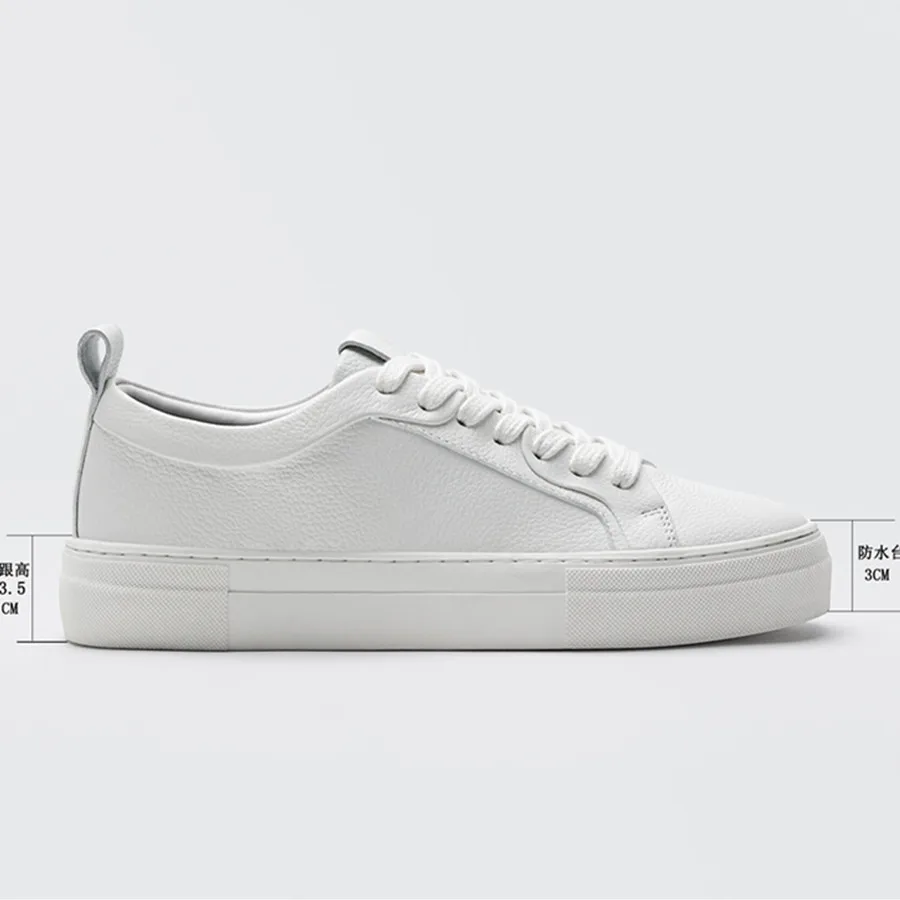 Jenny&Dave England Fashion Girls Shoes Sneakers Women White Genuine Leather Shoes Woman Cowhide Casual Vulcanized Shoes Women