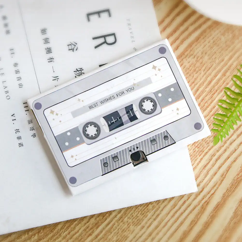 Creative Retro Recording Voice Music Gift Card Aniversary Birthday