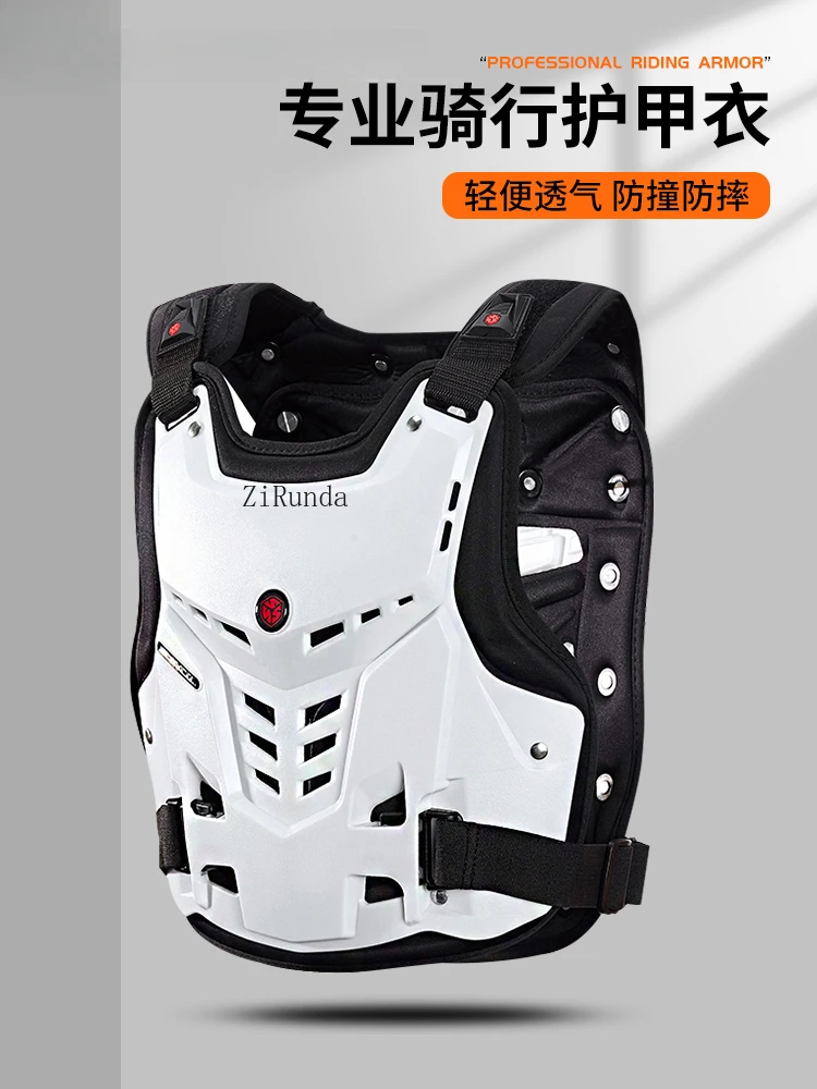 Motorcycle anti-drop armor, breathable off-road rider chest pads, back armor, locomotive riding equipment, protective gear