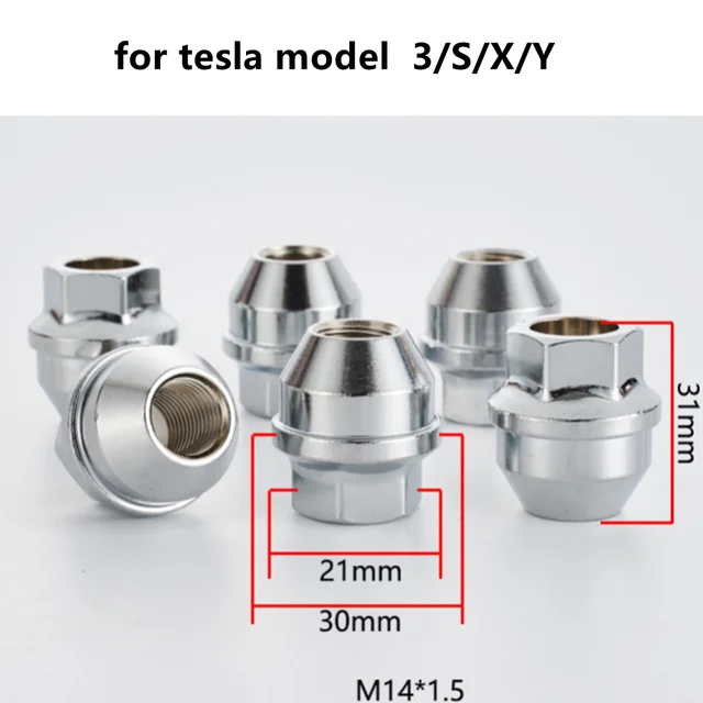 lug nuts for tesla model 3 tesla model y s/x ,height 31mm,m14x1.5 lug
