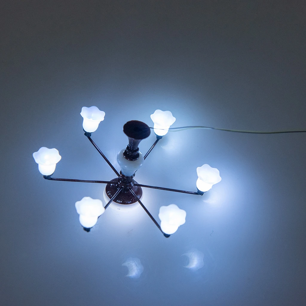 Modern Miniature Chandelier Celing Lamp Model Layout Living Room Craft Decor Modern Miniature Chandelier Celing Lamp Model Layout Living Room Craft Decor