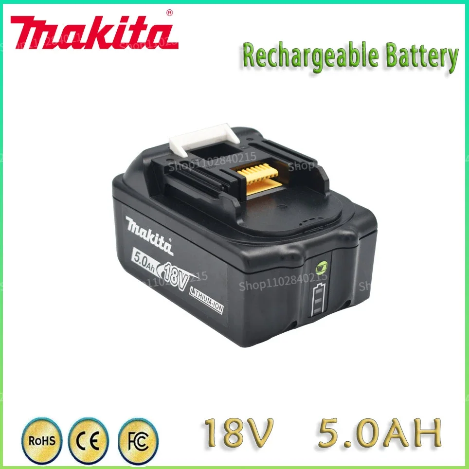 

Makita 100% Original 18V 5000MAH Rechargeable Power Tool Battery with LED Lithium Ion Replacement LXT400 BL1860B BL1860 BL1850