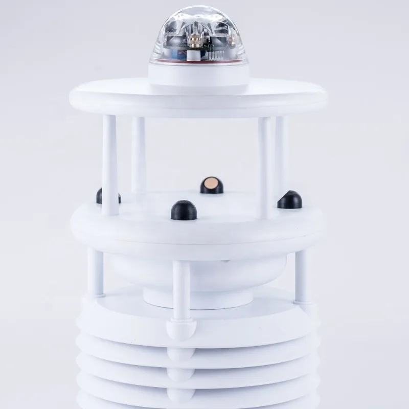 

Compact Air Temperature Humidity Wind Speed Wind Direction Pressure Rainfall 6 In 1 Weather Station