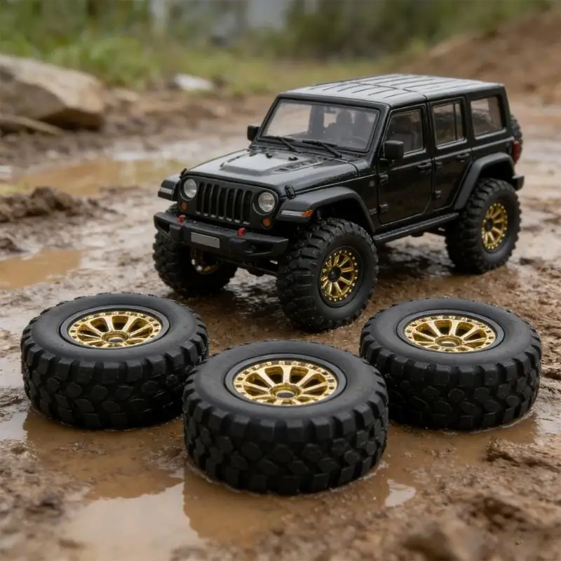 Ferngesteuertes Auto-Rad- und Reifenset Maßstab 1:30 mit Hochleistungsschaum für SCX30-Offroad-Modelle. Bessere Ausführung