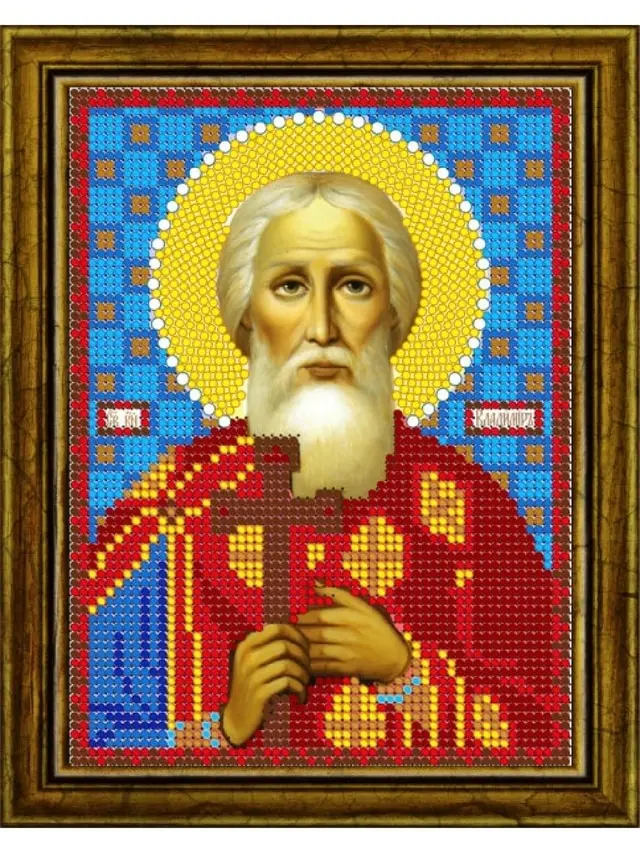 Алмазная мозаика икона Святой Владимир 14*19 см |
