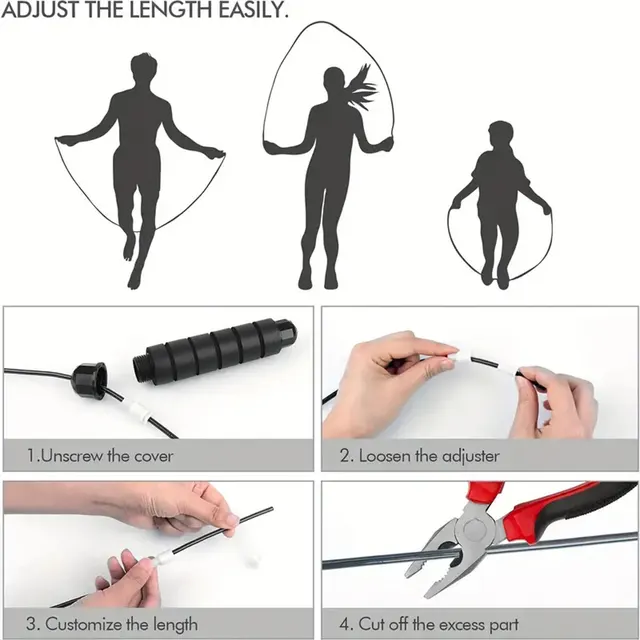 Bearing steel wire skipping rope adult weight loss skipping rope sports equipment 4