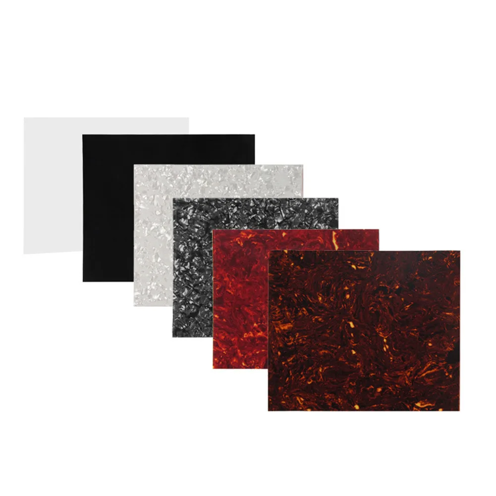 DIY Acoustic Guitar Pickguard - Self-Adhesive Celluloid Sheet, 20cm x 17cm, Multiple Color Options