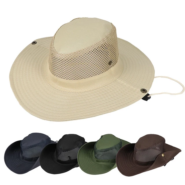 Solid Color Sun Hats for Men Outdoor Fishing Cap Wide Brim Anti-UV Beach  Caps Women Bucket Hat Summer Hiking Camping Bone Gorros - AliExpress