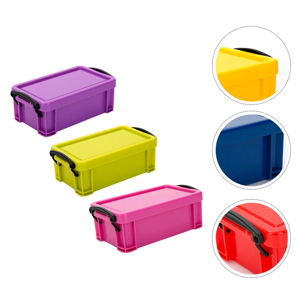 

3pcs Storage Box Sundries Box Sundries Storage Organizer Basket Desktop Box