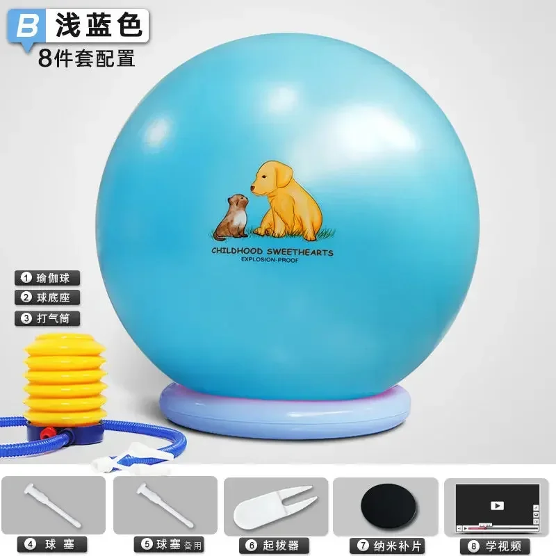 65cm Yoga Ball Thickened Explosion-proof Core Training Yoga Supplies