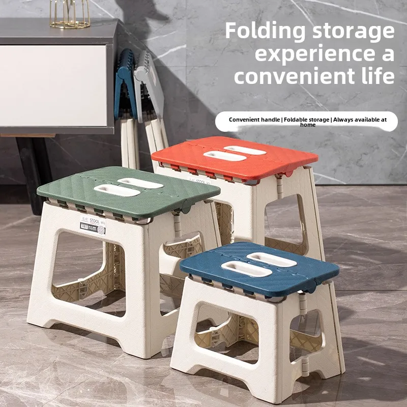 Thickened Folding Stool Mini Portable Outdoor Picnic Camp Chair Portable Stool Train Stool Mazza Stool