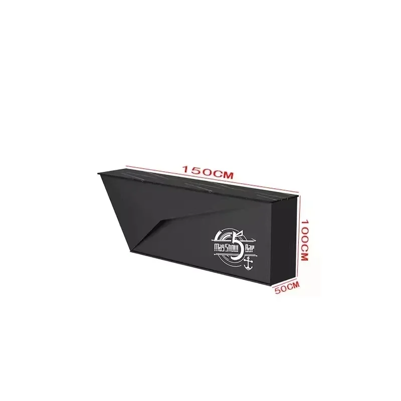 Iron bar bar Internet cafe billiards industrial style cashier corner counter commercial reception desk
