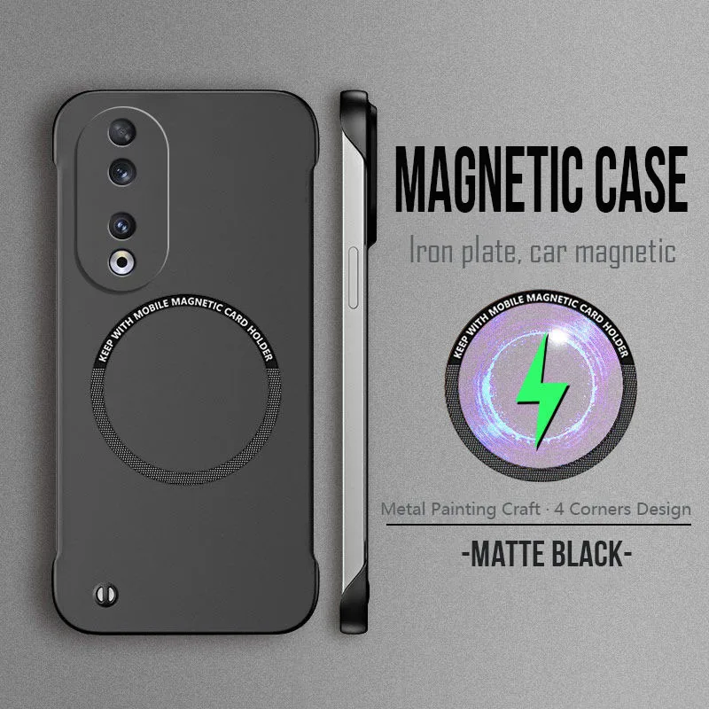 Sleek Magnetic Metal Frameless Phone Case with Enhanced Protection