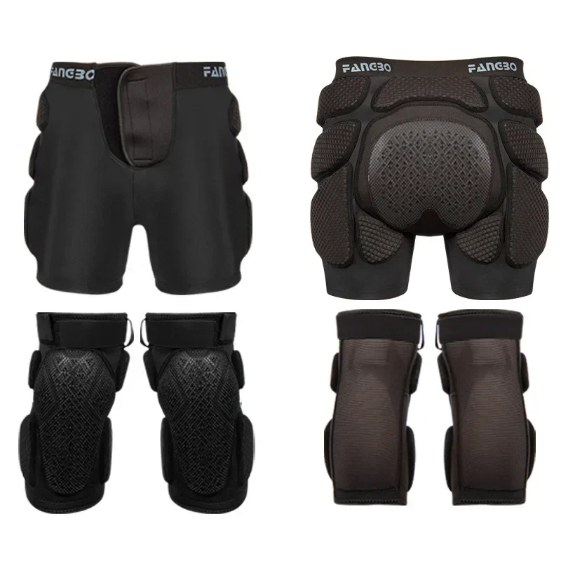 Adjustable Adult Sports Gear Shorts Snowboard Protection Hip Pads Short Ski Skate Anti-shock Knee Pads