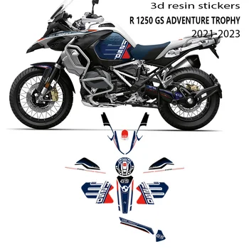 Kit d'Autocollants 3D en Résine pour Moto BMW, R 1250 GS Adventure Trophy GS Trophy 2021 2022 2023 R1250GS Trophy 2023 1