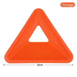 10-Piece Triangle Agility Training Cones Set for Soccer and Sports Practice (Orange 10PCS)