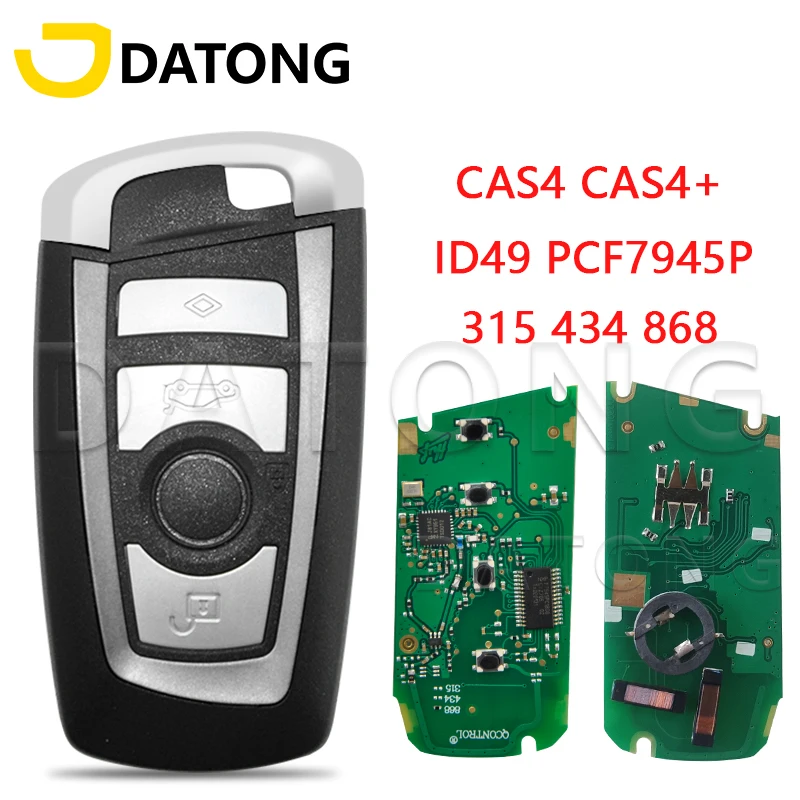 Datong World Car Smart Key For BMW F 1 2 3 4 5 6 7 CAS4+ FEM System 315Mhz/433Mhz/868Mhz ID49 Chip Auto Remote Key Keyless Entry xnrkey печатная плата и дистанционный ключ бесключевой вход брелок для bmw f fem cas4 5 7 серия id49 чип 315 433 868 мгц