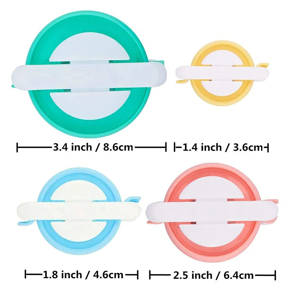 4-Size Pom Pom Maker Kit with Yarn Cutter DIY Fluffy Craft Tool for Knitting, Crochet & Kids/Adult Projects