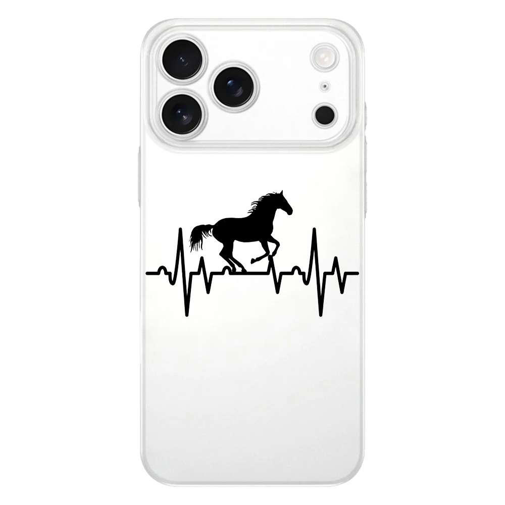 Horse Art Soft Clear TPU Phone Case - Easter Edition Cover Protection