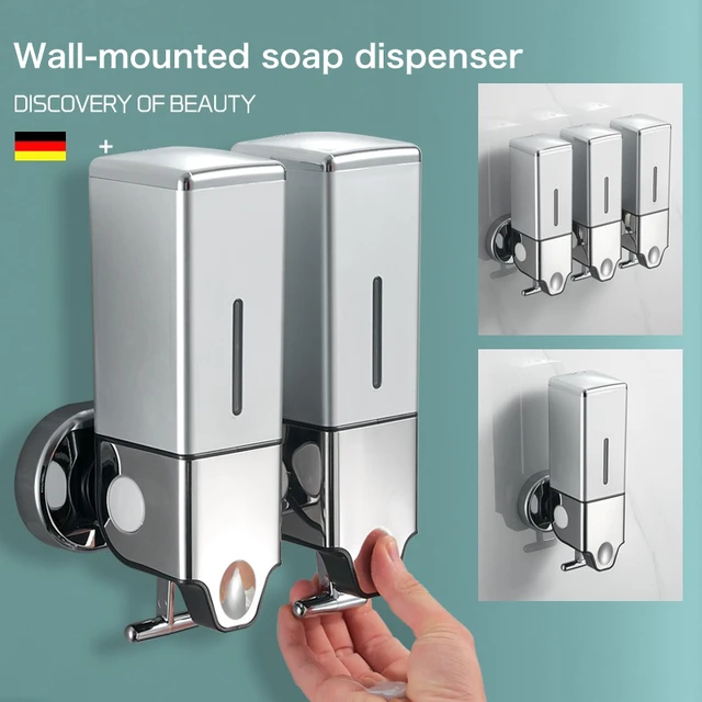 1500ml Wall Mount Soap Dispenser Bathroom Shampoo Shower Gel Organizer Box  New